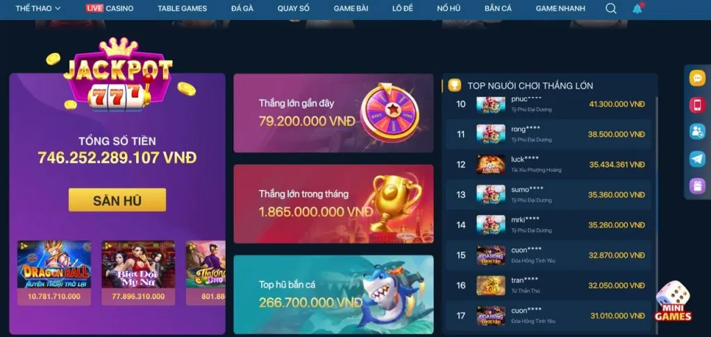 Hoàn trả sòng bạc trực tuyến và nổ hũ 99bet
